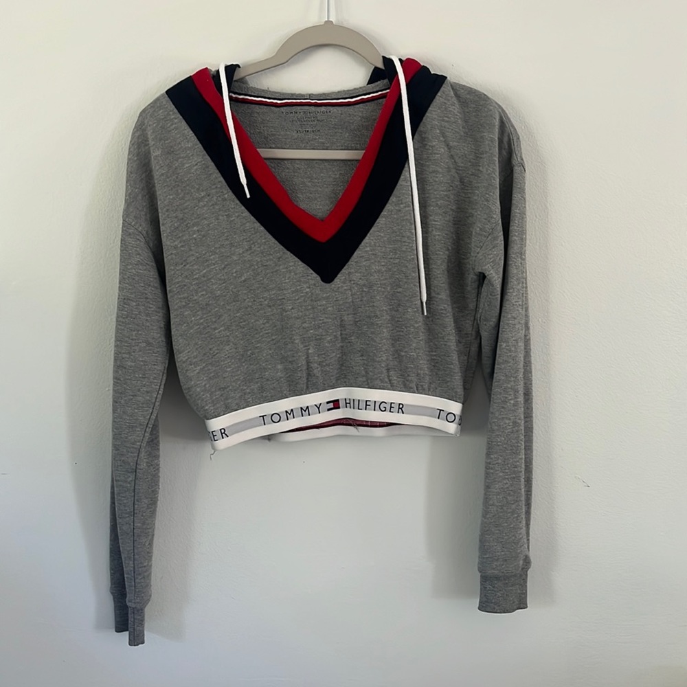 Hooded crop top
